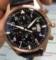 2017 Replica IWC Big Pilot Chronograph Watch Rose Gold Black Leather (2)_th.jpg